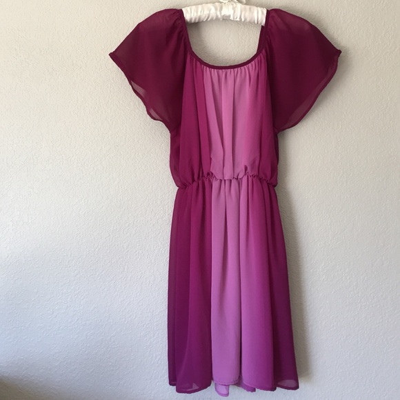 H&M Purple Ombré Colored Flowing Dress - Picture 4 of 4